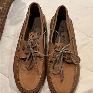 NWT Sperry Men's Brown Leather Boat Shoes 12M